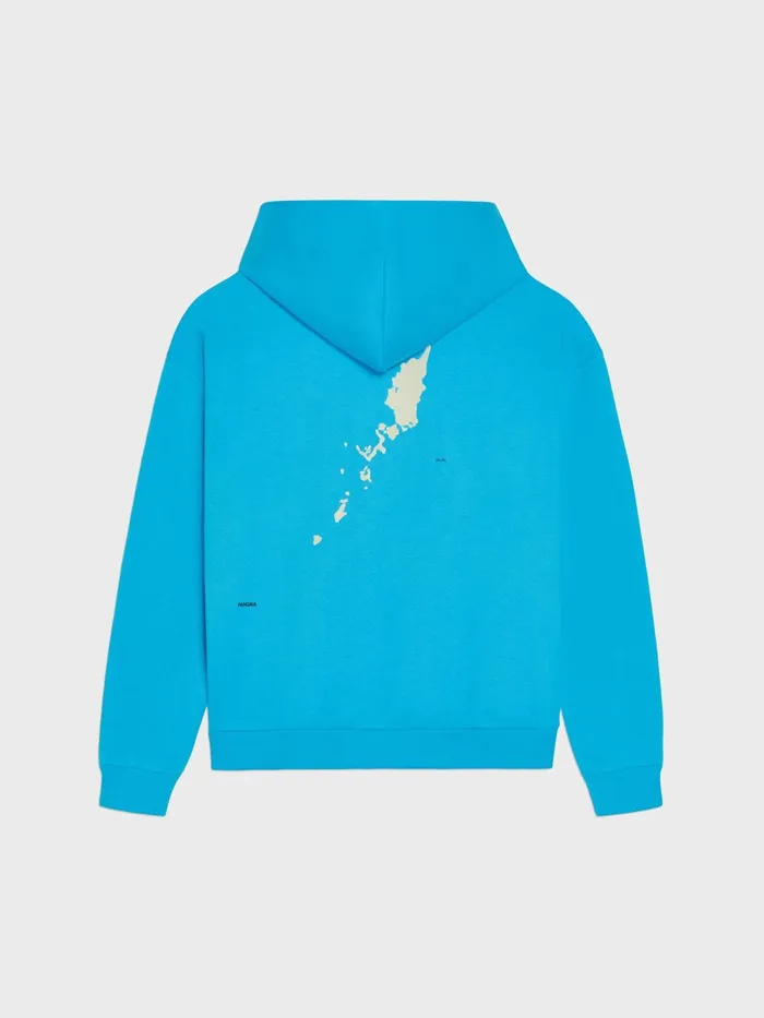 PANGAIA Island Capsule 365 Signature Hoodie Palau Blue Men Hoodies