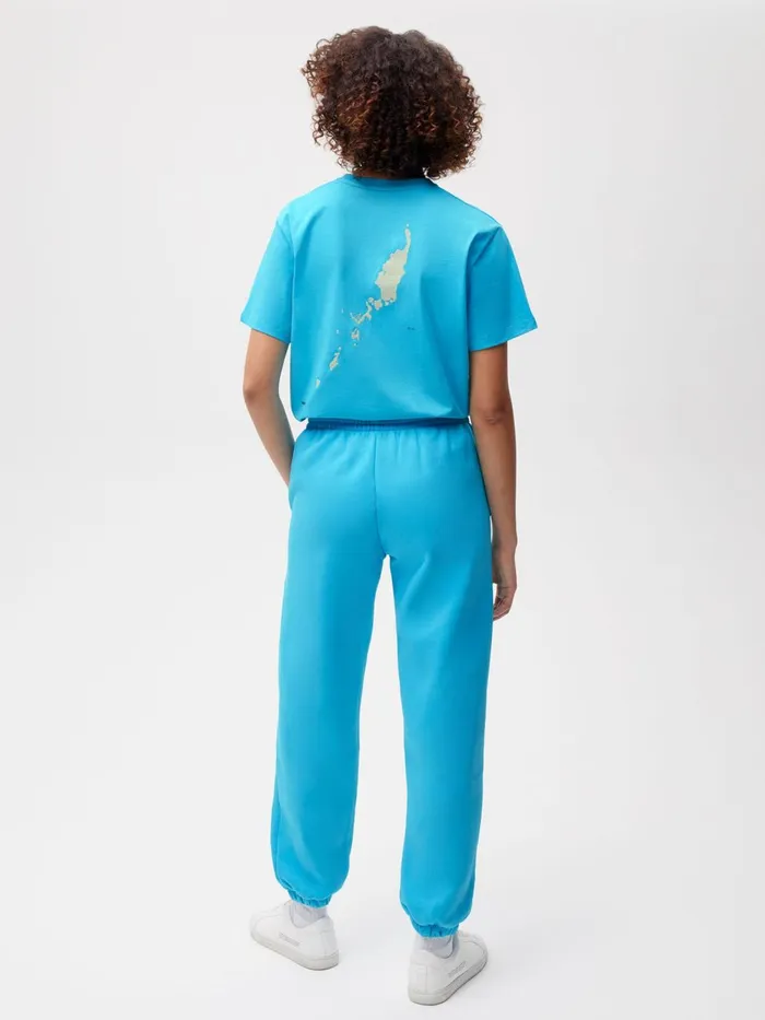 PANGAIA Island Capsule 365 Signature Track Pants Palau Blue Men Track Pants and Pants