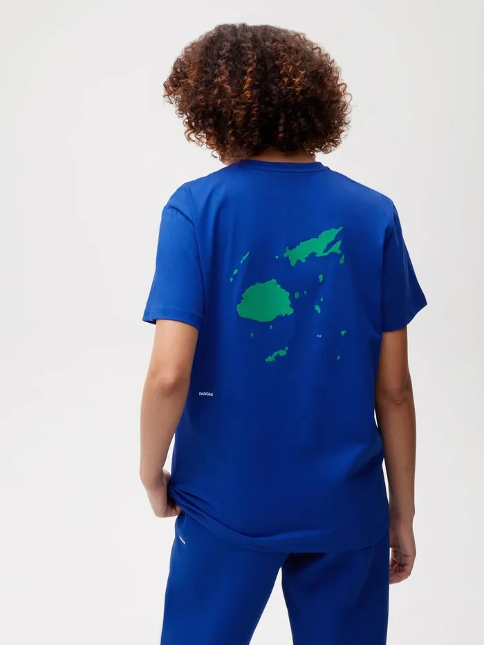 PANGAIA Island Capsule PPRMINT Organic Cotton Tshirt Fiji Blue Men Tshirts and Tops