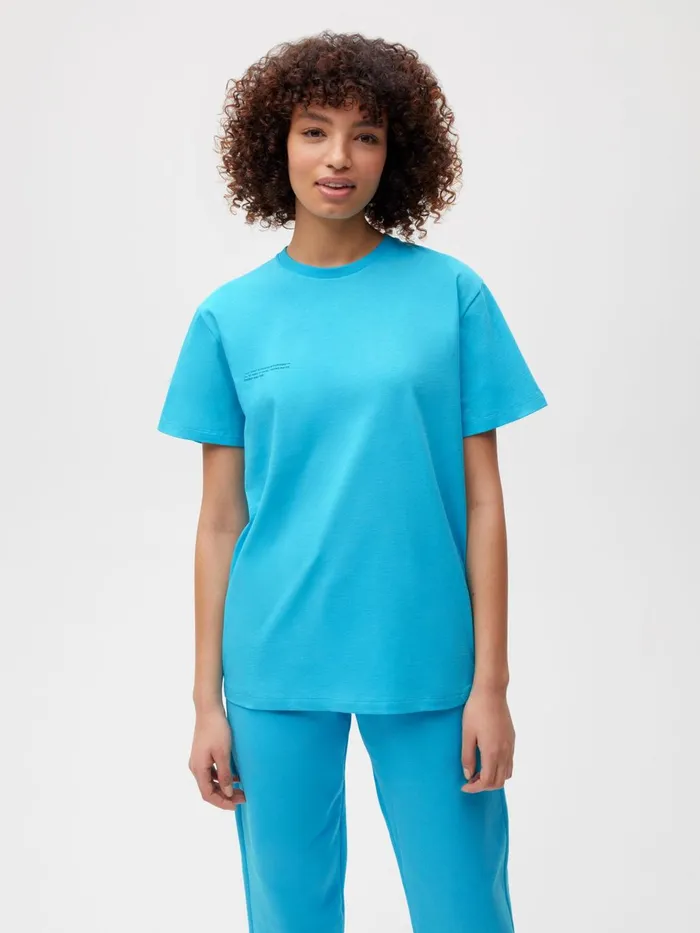 PANGAIA Island Capsule PPRMINT Organic Cotton Tshirt Palau Blue Women Tshirts and Tops