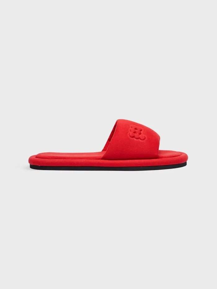 PANGAIA Jersey Slippers Apple Red WomenMen Slippers PANGAIA Jersey Slippers Apple Red WomenMen Slippers