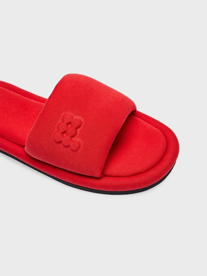 PANGAIA Jersey Slippers Apple Red WomenMen Slippers PANGAIA Jersey Slippers Apple Red WomenMen Slippers