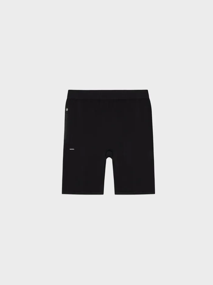 PANGAIA Mens Activewear Bike Shorts 20 Black Men Activewear