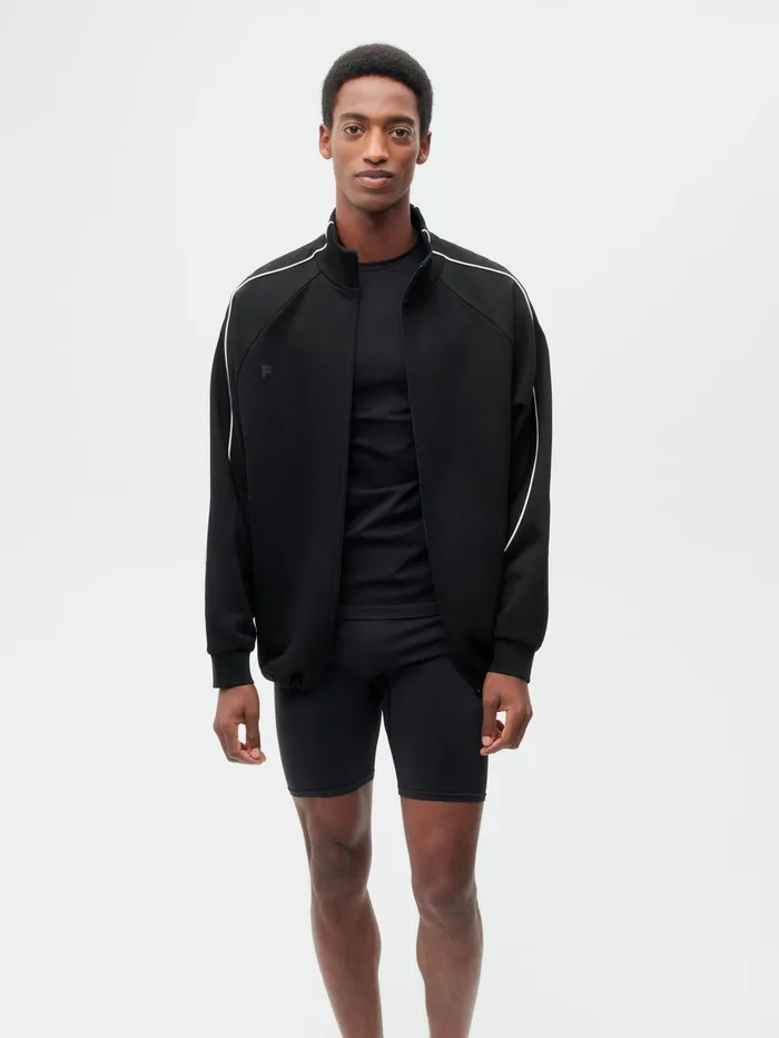 PANGAIA Mens Activewear Bike Shorts 20 Black Men Shorts