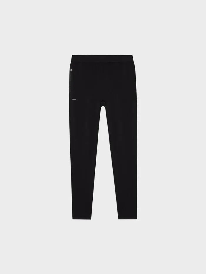 PANGAIA Mens Activewear Leggings 20 Black Men Track Pants and Pants