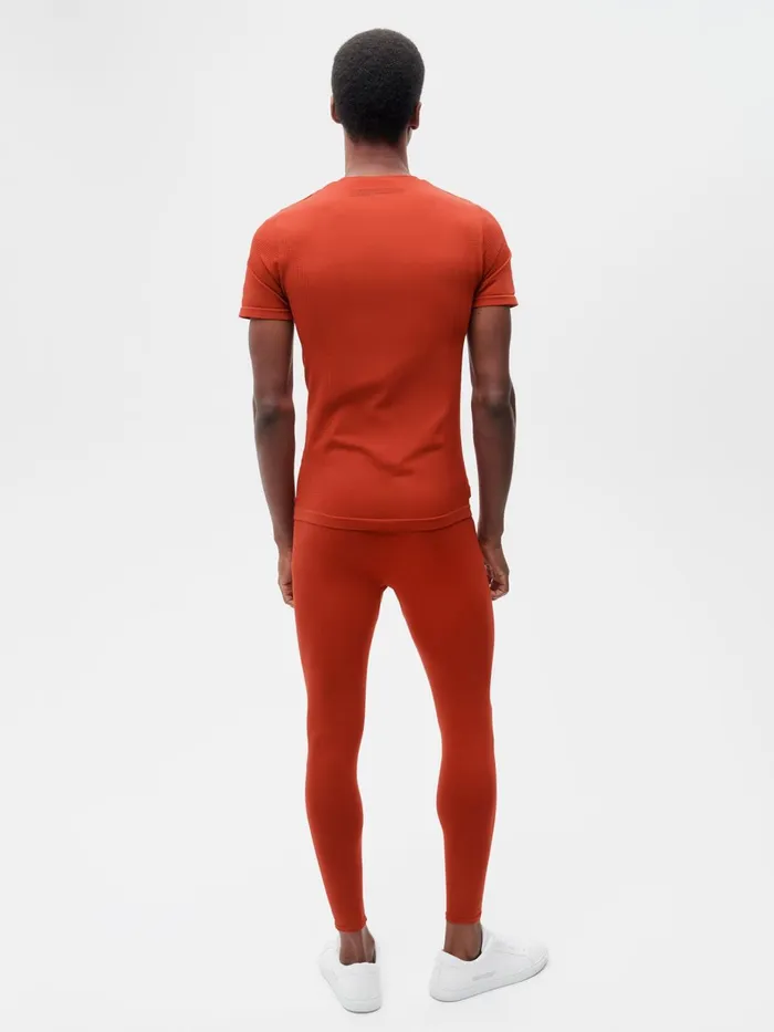 PANGAIA Mens Activewear Leggings 20 Jasper Red Men Activewear