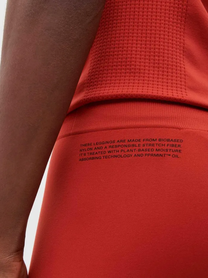 PANGAIA Mens Activewear Leggings 20 Jasper Red Men Activewear