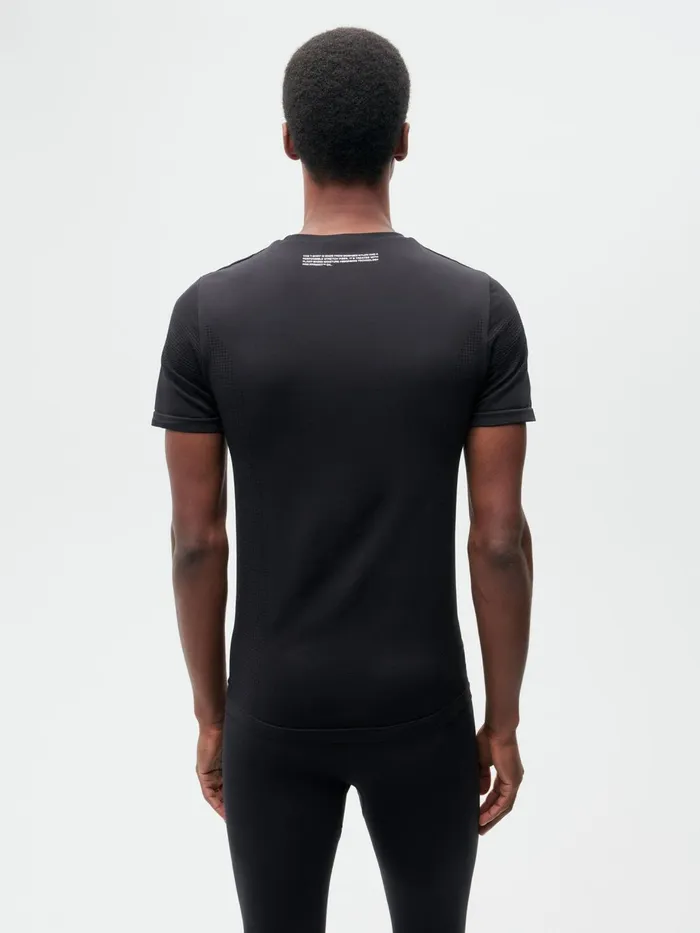 PANGAIA Mens Activewear Tshirt 20 Black Men Tshirts and Tops