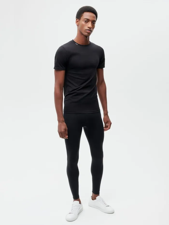 PANGAIA Mens Activewear Tshirt 20 Black Men Tshirts and Tops