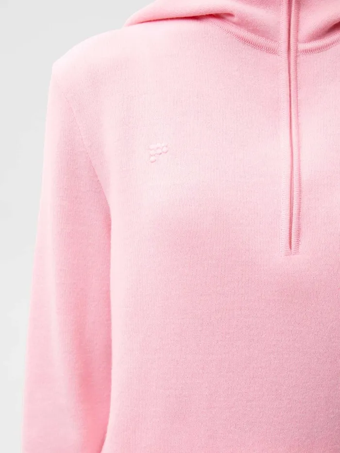 PANGAIA Merino Half Zip Hoodie Sakura Pink Men Knitwear