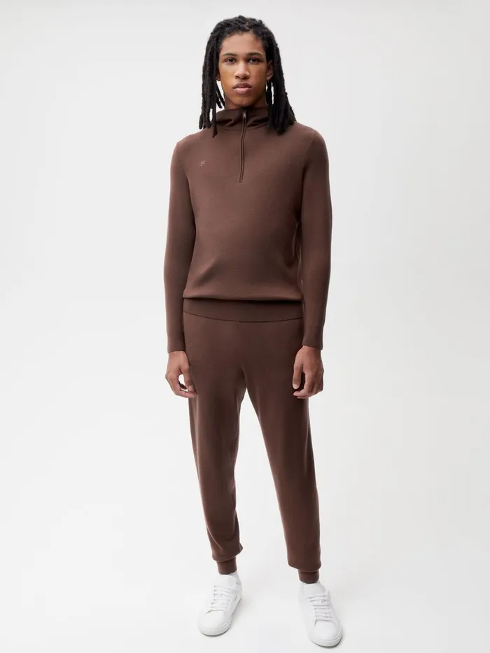 PANGAIA Merino Track Pants Chestnut Brown Men Track Pants and Pants