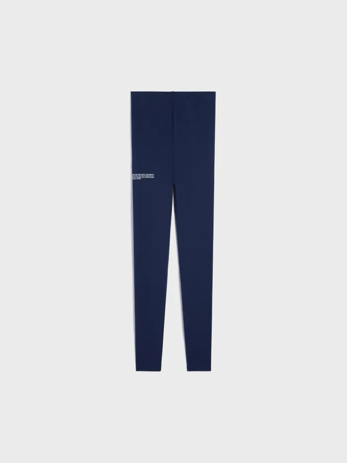 PANGAIA Move Leggings Navy Blue Women Track Pants and Pants