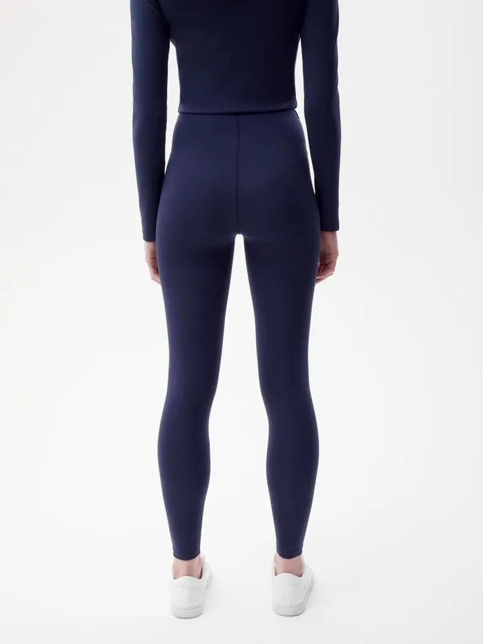 PANGAIA Move Leggings Navy Blue Women Track Pants and Pants