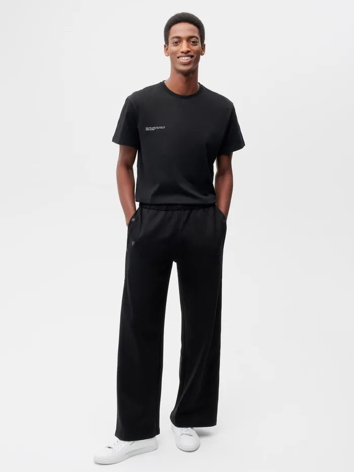 PANGAIA Move Wide Leg Pants Black Men Activewear