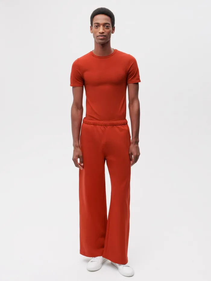 PANGAIA Move Wide Leg Pants Jasper Red Women Activewear
