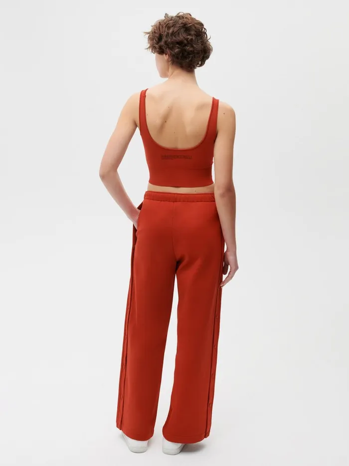 PANGAIA Move Wide Leg Pants Jasper Red Women Activewear
