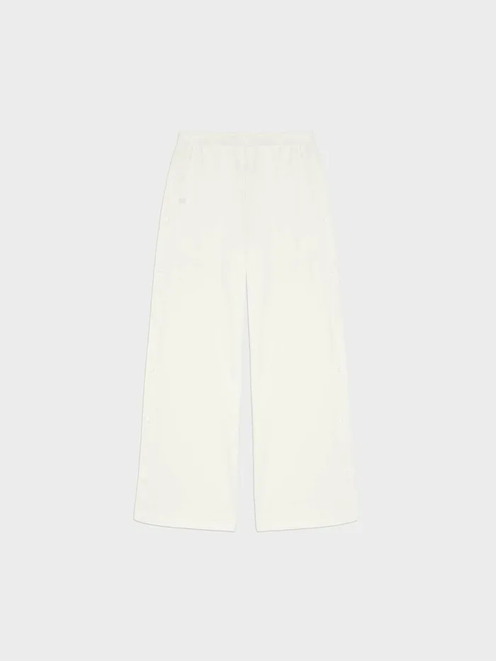 PANGAIA Move Wide Leg Pants Off White Men Track Pants and Pants
