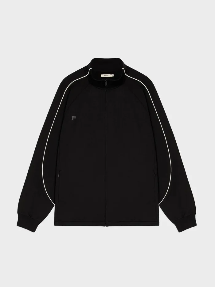 PANGAIA Move Zipped Jacket Black Women Jackets and Outerwear