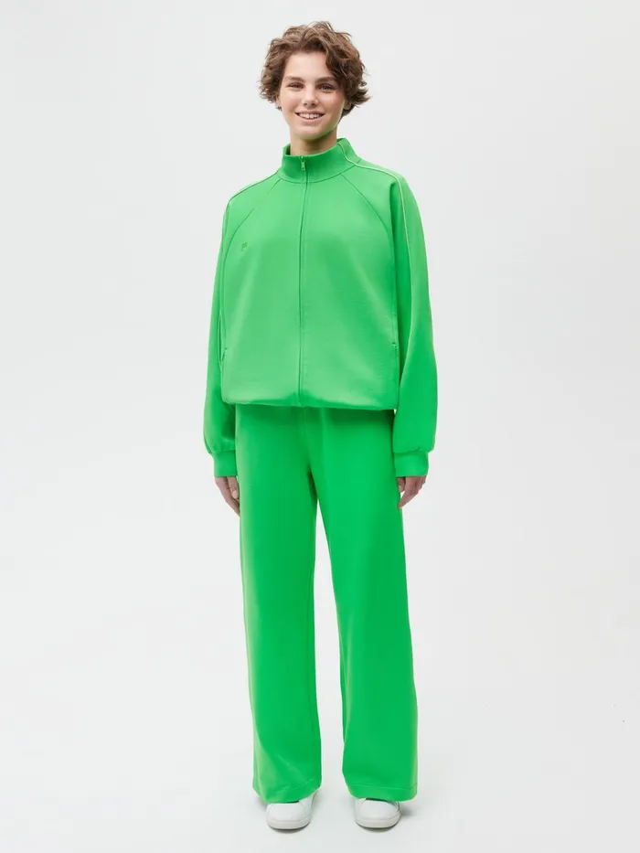 PANGAIA Move Zipped Jacket Jade Green Women Activewear