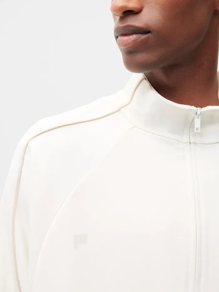 PANGAIA Move Zipped Jacket Off White Men Jackets and Outerwear