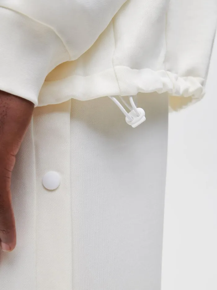 PANGAIA Move Zipped Jacket Off White Men Jackets and Outerwear