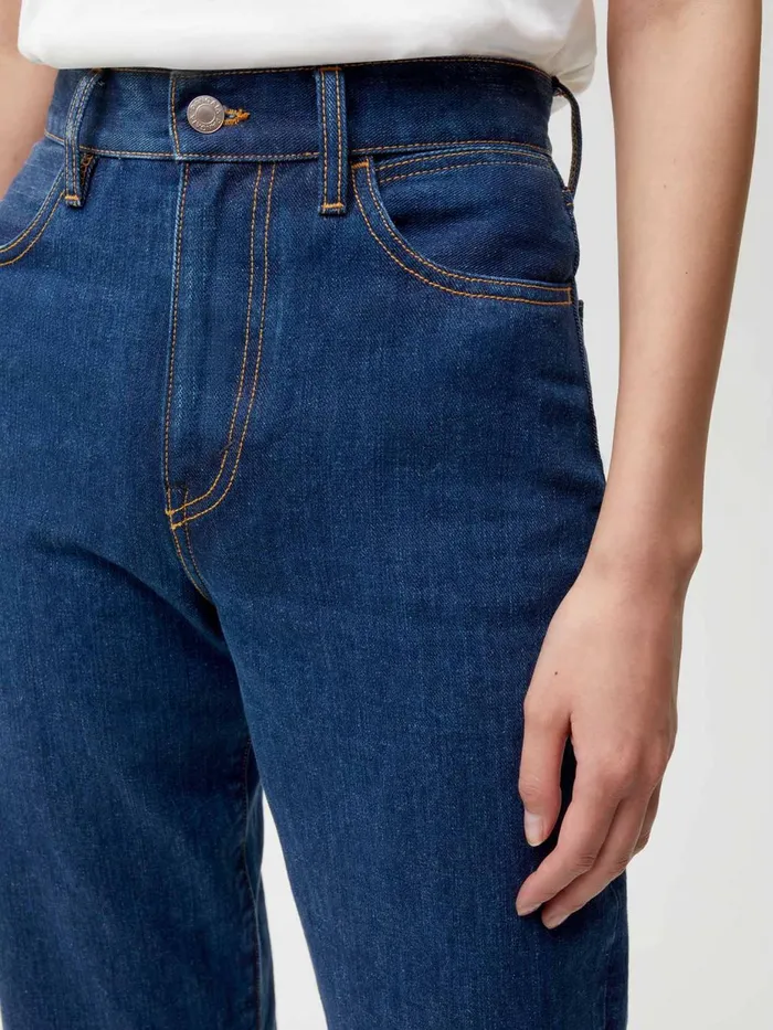 PANGAIA Nettle Denim HighRise Jeans Mid Wash Women Denim