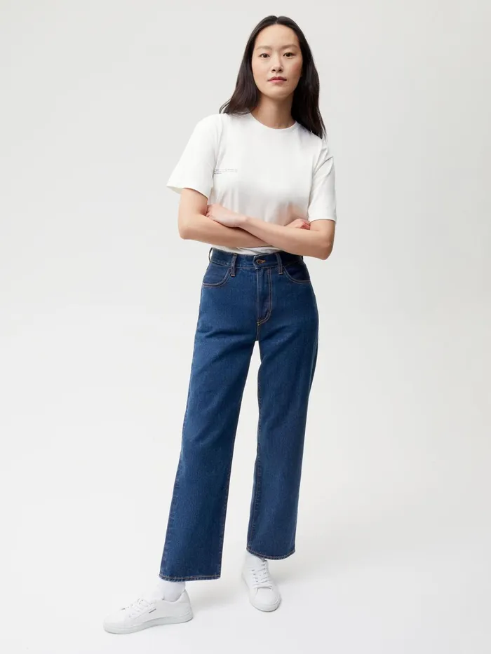 PANGAIA Nettle Denim HighRise Jeans Mid Wash Women Denim
