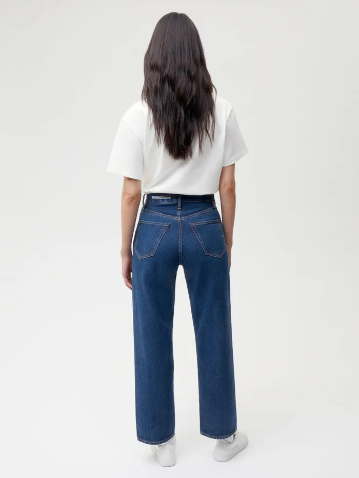 PANGAIA Nettle Denim HighRise Jeans Mid Wash Women Denim