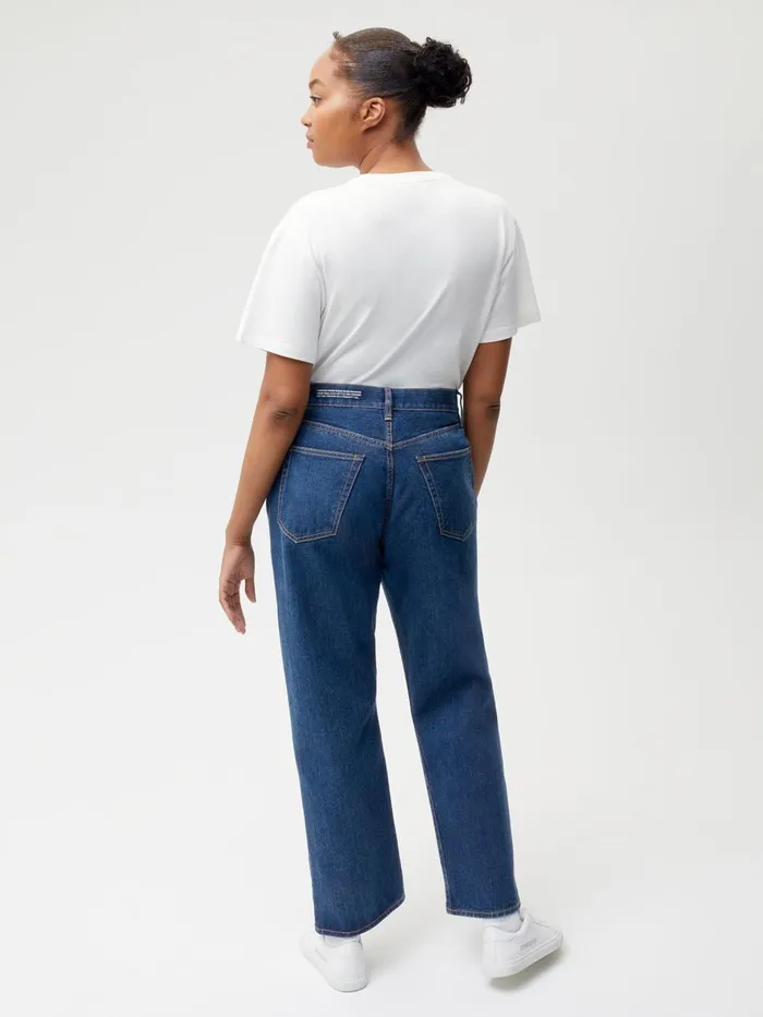 PANGAIA Nettle Denim HighRise Jeans Mid Wash Women Denim