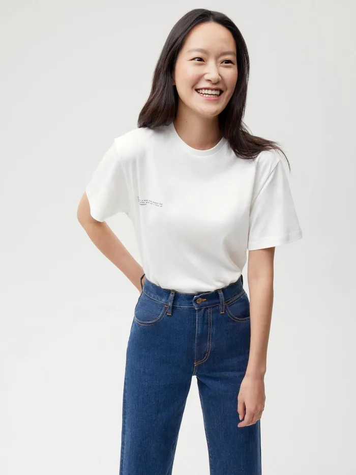 PANGAIA Nettle Denim HighRise Jeans Mid Wash Women Denim