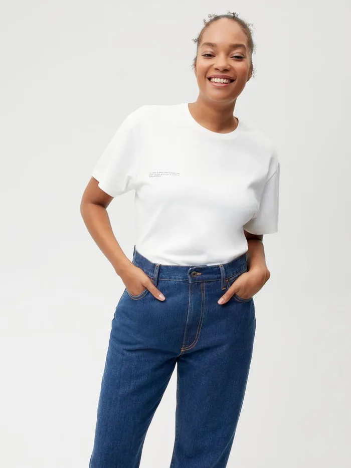 PANGAIA Nettle Denim HighRise Jeans Mid Wash Women Denim