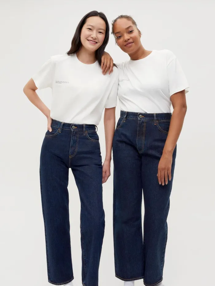 PANGAIA Nettle Denim HighRise Jeans Rinse Wash Women Denim