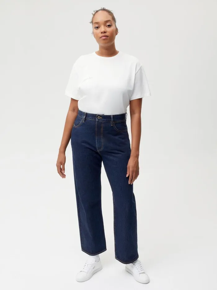 PANGAIA Nettle Denim HighRise Jeans Rinse Wash Women Denim