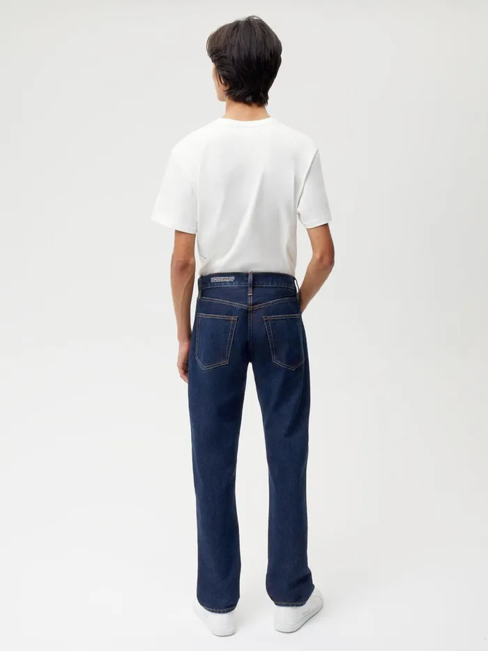PANGAIA Nettle Denim Straight Leg Jeans Rinse Wash Men Denim