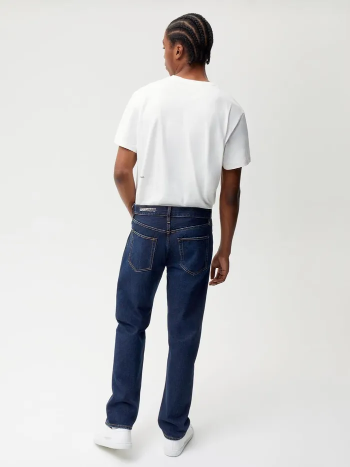 PANGAIA Nettle Denim Straight Leg Jeans Rinse Wash Men Denim