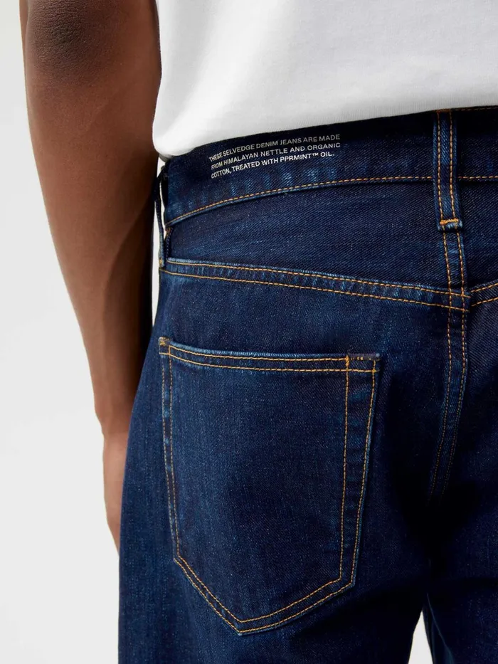 PANGAIA Nettle Denim Straight Leg Jeans Rinse Wash Men Denim