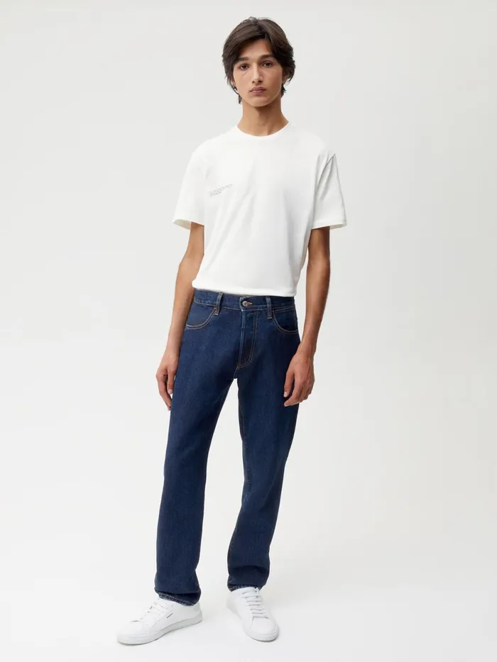 PANGAIA Nettle Denim Straight Leg Jeans Rinse Wash Men Denim