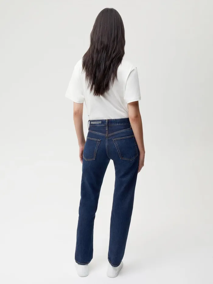 PANGAIA Nettle Denim Straight Leg Jeans Rinse Wash Men Denim