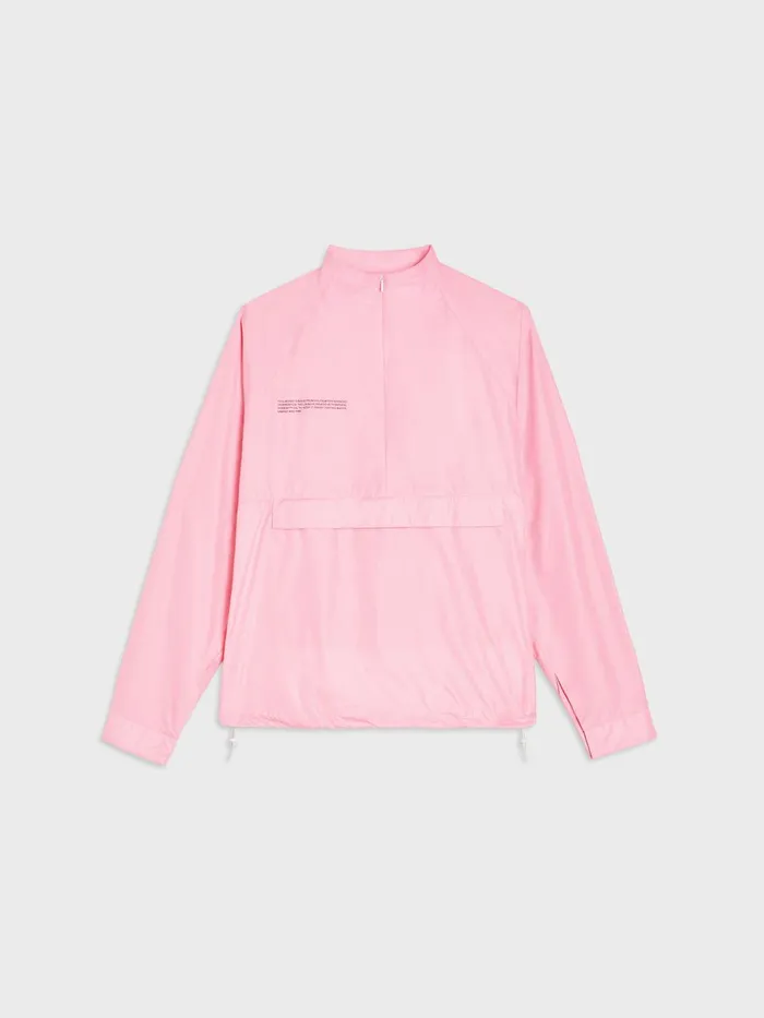 PANGAIA Nylon Half Zip Jacket Sakura Pink Women Jackets and Outerwear