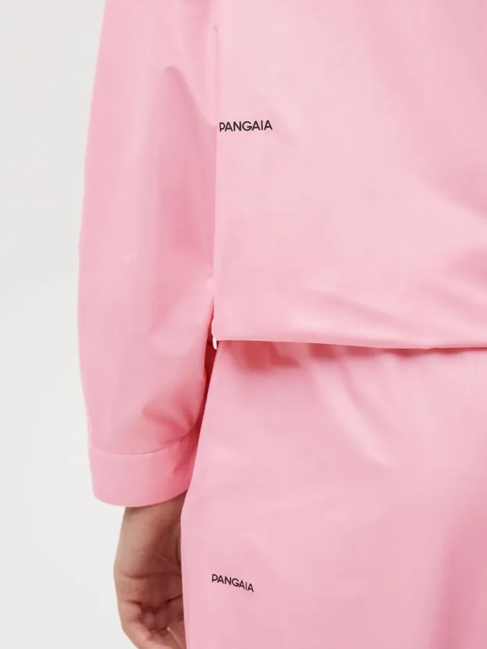 PANGAIA Nylon Half Zip Jacket Sakura Pink Women Jackets and Outerwear