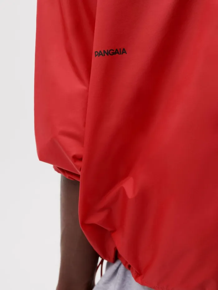PANGAIA Nylon Hoodie Apple Red Women Hoodies