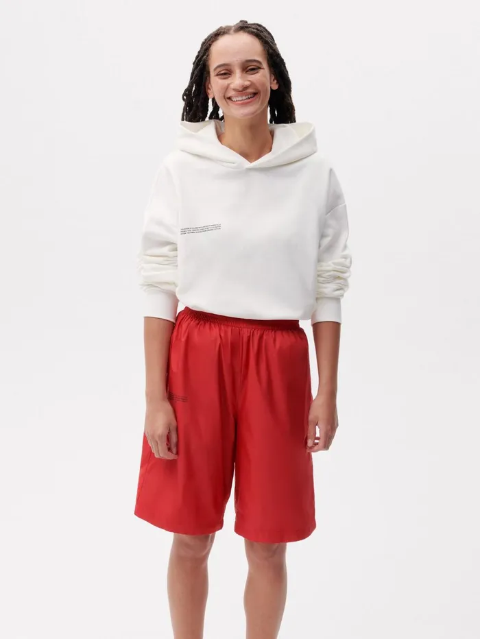 PANGAIA Nylon Long Shorts Apple Red Men Activewear