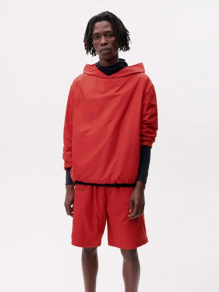 PANGAIA Nylon Long Shorts Apple Red Men Activewear