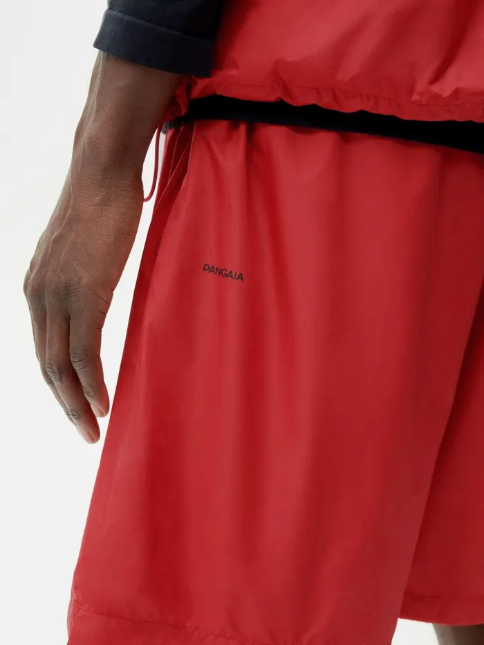 PANGAIA Nylon Long Shorts Apple Red Men Activewear