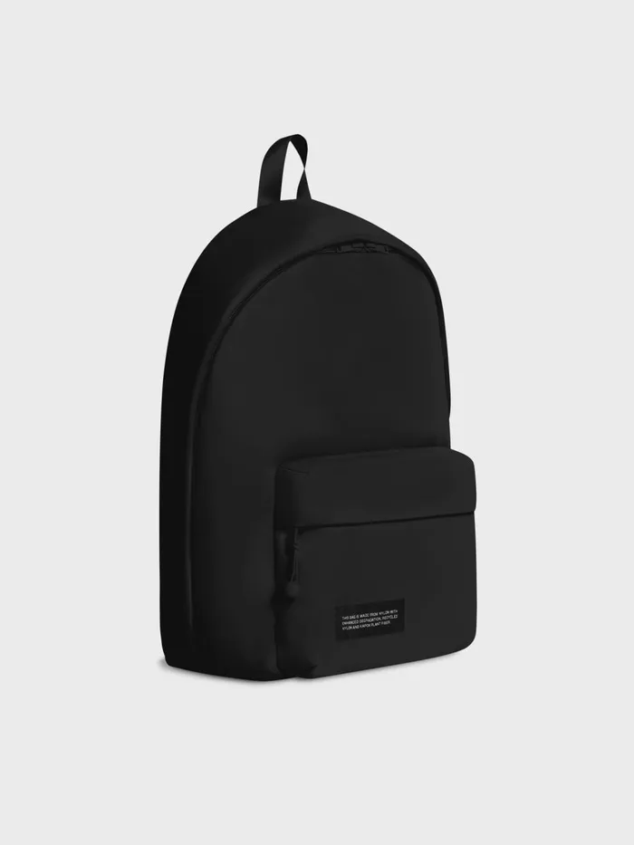 PANGAIA Nylon Padded Backpack Black WomenMen Bags