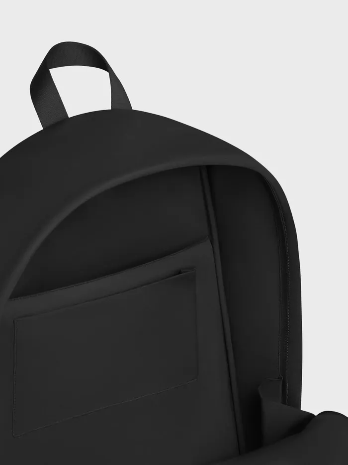 PANGAIA Nylon Padded Backpack Black WomenMen Bags