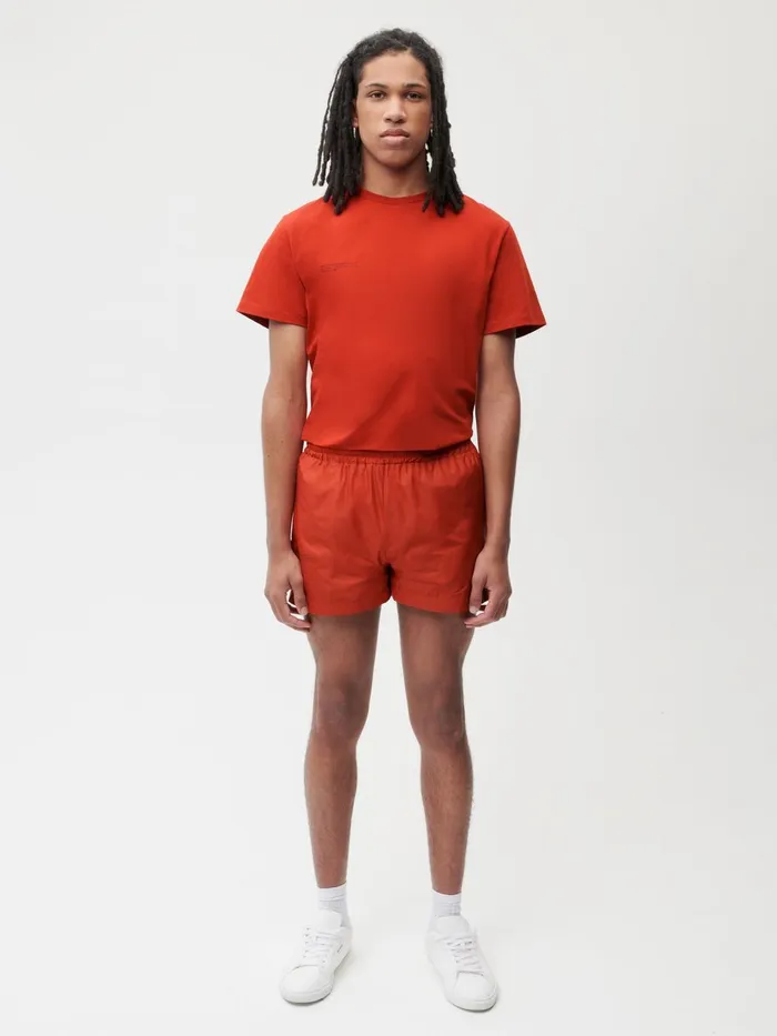 PANGAIA Nylon Shorts Jasper Red Men Shorts