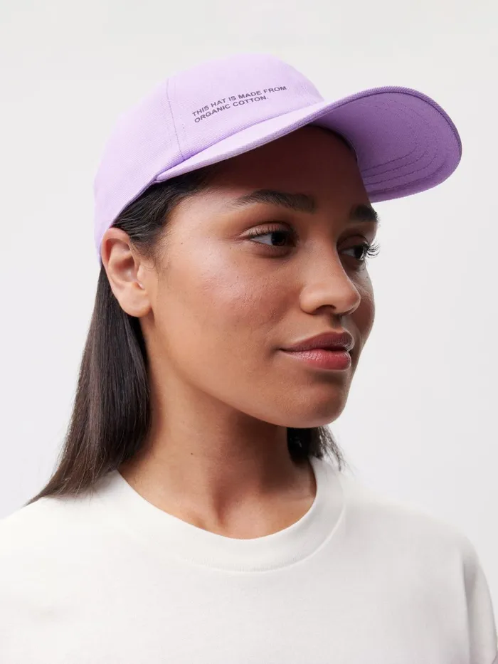 PANGAIA Organic Cotton Baseball Cap Orchid Purple WomenMen Hats and Gloves