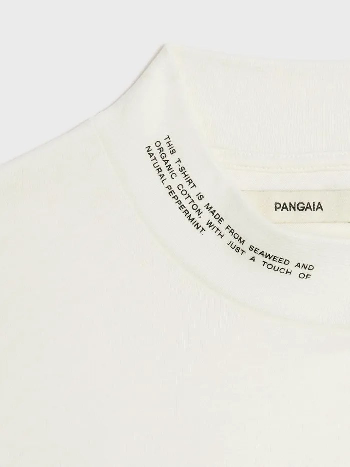 PANGAIA Organic Cotton High Neck Long Sleeve Tshirt With CFIBER Off White Men Tshirts and Tops PANGAIA Organic Cotton High Neck Long Sleeve Tshirt With CFIBER Off White Men Tshirts and Tops