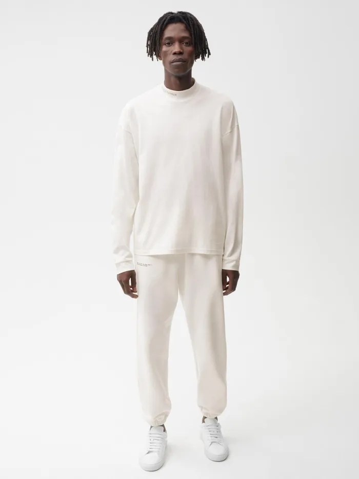 PANGAIA Organic Cotton High Neck Long Sleeve Tshirt With CFIBER Off White Men Tshirts and Tops PANGAIA Organic Cotton High Neck Long Sleeve Tshirt With CFIBER Off White Men Tshirts and Tops